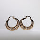 Petal Gold Hoop Earrings